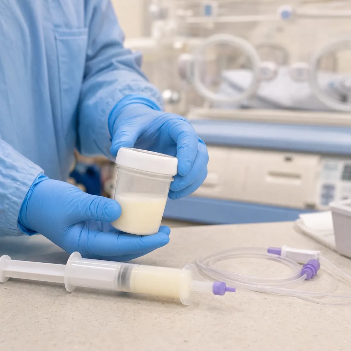 Illustrative NICU nutrition workflow image; this image is not from the study.